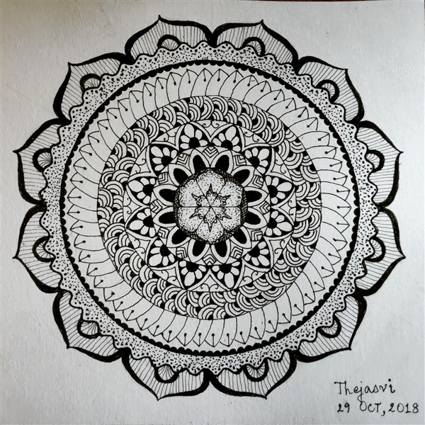 Unlocking Inner Peace : Create Unique Mandala Art Designs with 5 Easy Steps, by K. Jasmine