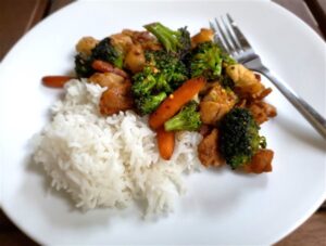 Chicken & Vegetable Stir-Fry with Basmati Rice