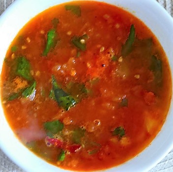 Tomato Soup with Seasoning - Healthy Indian