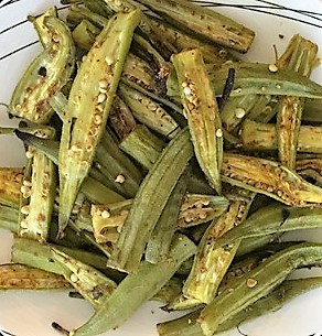 Baked Okra - Healthy Indian