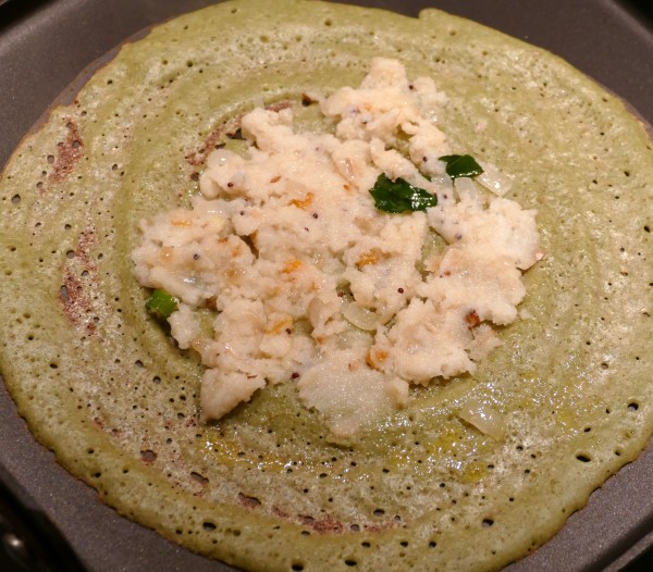 Sooji Upma on Upma Pesarattu