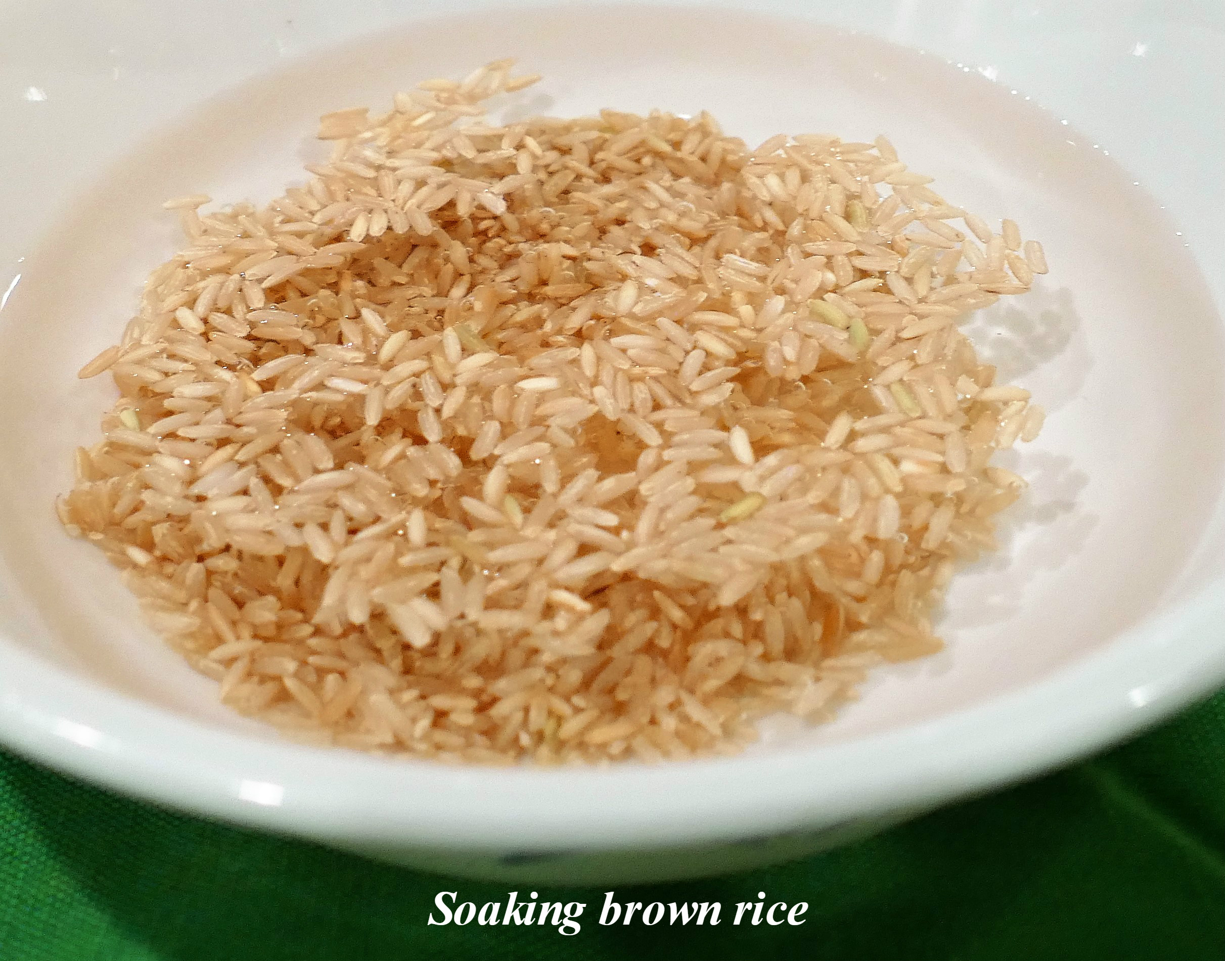 Soaking Brown Rice