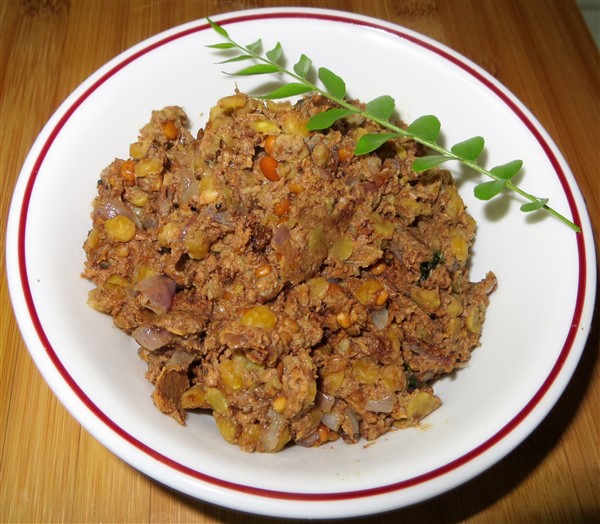 Banana Flower Curry- delicious dish made from banana blossoms