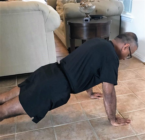 Plank Pushups