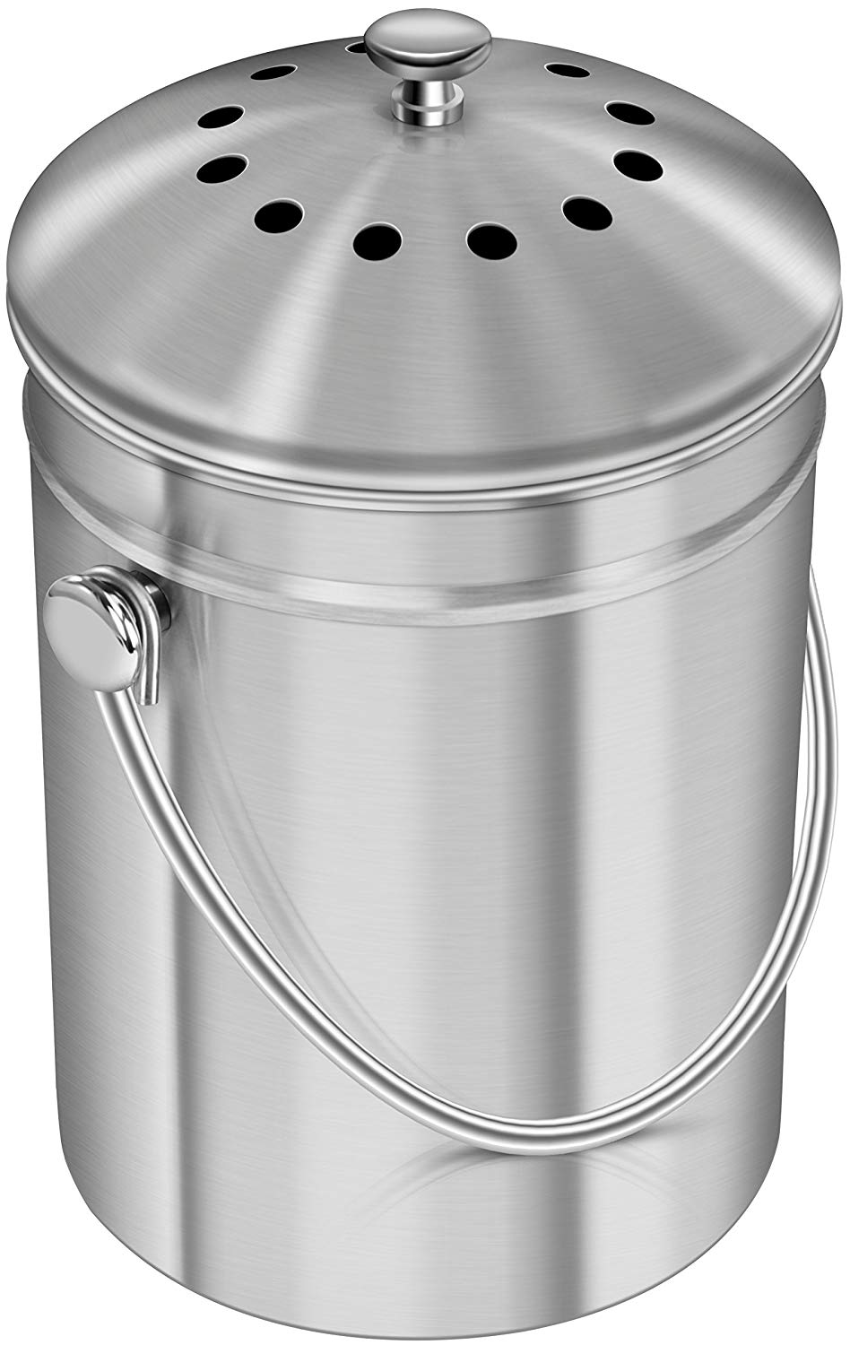 Utopia Kitchen Stainless Steel Compost Bin for Kitchen Countertop - Healthy  Indian