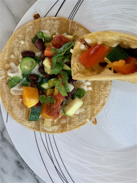 Colorful Vegetarian Tacos - Healthy Indian