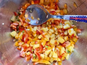 Tropical Pineapple and Bell Pepper Salad