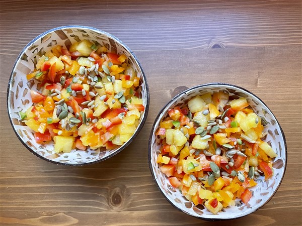 Tropical Pineapple and Bell Pepper Salad