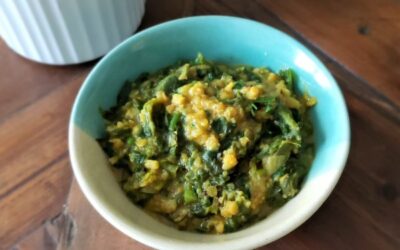 Bachali Kura Pappu: Malabar Spinach Dal