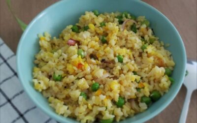 Brown Rice Matar (Peas) Pulao