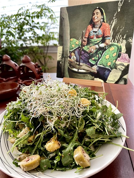 Microgreens on my Salad