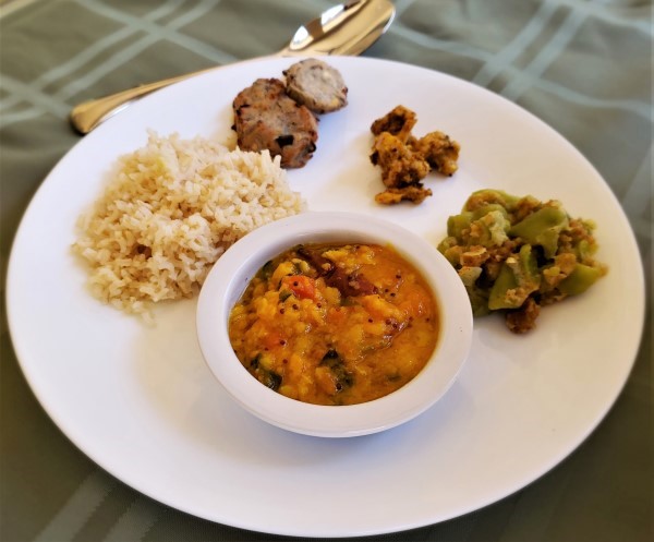 South Indian Meal with Brown Rice