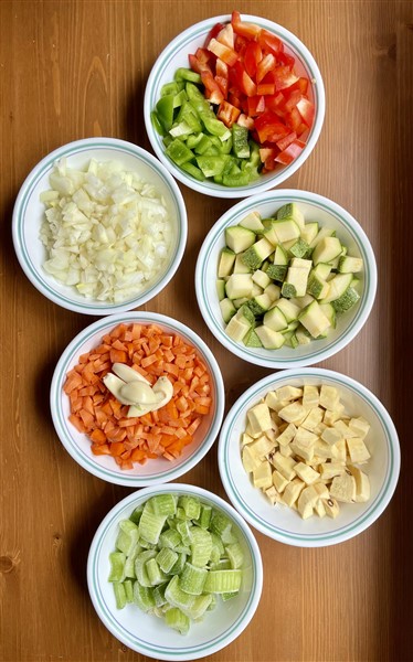 Vegetarian Chili Veggies