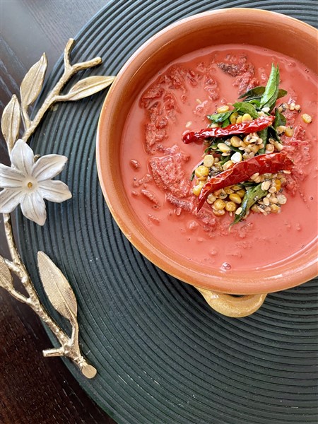 Beetroot Pachadi (Raita) - Kerala Style